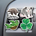 WIRESTER Set of 4 Fresh Scented Car Air Freshener Vent Clip, Decorative Accessories, Interior Decoration for Cars - Dogs, Cats, Animal
