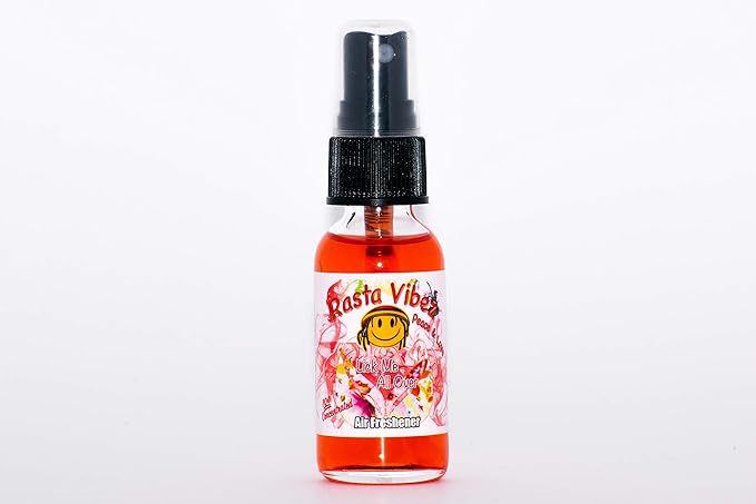 Rasta Vibez Lick Me All Over Type Air Freshener - 100% Ultra Concentrated Oil Based Spray - Ideal for Bathroom, Home, Car, Office & More - Long Lasting Effects - 1oz Bottle