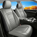 Fit TSX Car Seat Covers for Acura TSX 2003-2014 - Premium Leather, Waterproof, All-Weather, Airbag Compatible, Anti-Slip, Breathable, Easy Install, Seat Protectors, Full Set, Gray