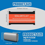 Quick Mending Mud & Waterproof Gray Sealant Putty (Pack of 8) - Ideal for Sealing: Air Conditioning Gaps, Wall Holes, and Drain Pipe Connections，Duct Seal Repair Sealing Clay.
