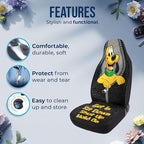 GENANY Cute Cartoon Dog Car Seat Covers Set of 2, Breathable Front Seat Covers for Truck Sedan SUV, Cartoon Car Accessories, Dog Gift for Women Men
