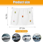 Car Side Window Sun Shade Privacy Curtain for Baby - Blackout UV Protection Car Window Shades with Suction Cup for Back Seat - Cute Auto Camping Windows Screen Shades (Five-Color Sunflower)