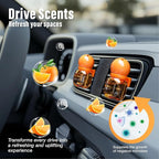Cute Car Air Freshener 2 Pack, Lightbulb-Shaped Car Fresheners, Automotive Vent Clip, Long Lasting Scent, Essential Oils, Cute Car Accessories for Women, Orange Scent