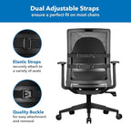 Mount-It! Office Chair Cushion, Lumbar Support Pillow for Office Chair, Back Support Pillow for Desk Chair, Gaming, Home or Car with Memory Foam Filling, Relief Back Pain Improve Posture, Black Large