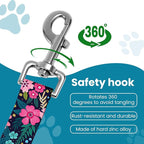 Adjustable pet cat and Dog car seat Belt，The Lanyard is Flexible and Adjustable from 20 to 33 inches (Floral)