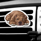 WIRESTER Fresh Scented Car Air Freshener Vent Clip, Decorative Accessories, Interior Decoration for Cars - Cute Animal Butt, Cute Dog Cat, Dog Butt Looking Back, Dog Lying