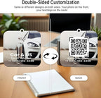 100Pcs Custom Logo Car Bulk Air Fresheners, Double-Sided Custom Air Fresheners with Picture, Personalized Air Freshener for Car, Suitable for Custom Gifts for Branding Business Events (Rectangle)