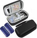 Insulin Cooler Travel Case, Portable EVA Medicine Travel Cooler, Diabetes Case with 2 Reusable Ice Packs TSA Approved for Diabetic Supplies Patent Pending(Black-No Temp)