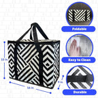 DURASACK Large Insulated Food Delivery Bag – 16"x9"x13" Reusable Thermal Tote for Hot & Cold Transport – Lightweight Grocery, Lunch, and Takeout Carrier – Water-Resistant, Foldable