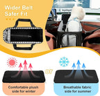 Console Dog Car Seat for Small Dogs Cats Up to 12lbs, Anti-Collapse Pet Armrest Booster Seat with Soft Pillow,Non-Slip Seat Rails Hooks & Safety Belt, Portable Car Accessories for Pets Travel