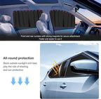 5PCS Car Window Shades Kit,Car Privacy Window Cover for Light Blocking and Privacy,Universal CCar Sunshade for Baby CCar Accessories Interior for Sleeping Traveling Camping (5PCS)
