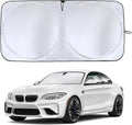 EcoNour Car Windshield Sunshade | Full-Size Heat & UV Blocking Protection | Foldable Sun Shade for Standard Windshields | Keeps Vehicle Interior Cool | Durable & Easy to Store- Small