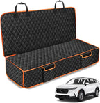 XHRING Dog Car Seat Cover for Honda CRV HRV CR-V HR-V Accord Civic LX EX EX-L EX-L Navi Touring 2000-2025 2026 Back Seat Accessories, Scratchproof Pet Bench Backseat Covers with Two Big Pockets