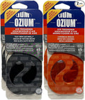 Ozium Paper Membrane Hanging Car Air Freshener - Automotive Air Fresheners and Odor Eliminator for Car (2 New Car + 2 Caribbean Breeze, 2 Packs Combo Kit)