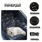 Waterproof Pet Car Seat Cover for Dogs&Cats,Non-Slip Oxford Fabric Hammock,Easy Clean Travel Mat for Front & Back Seat, Adjustable Buckle Design,19.29x17.3 Inch,Heavy Duty Dog Car Seat Protector