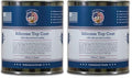 Countryman Coatings - 100% Silicone Roof Coating Restore Your Roof in a Day Seal Leaks, Cracks, Seams, Penetrations Adheres to All Surfaces (1 Quart, White) (Pack of 2)
