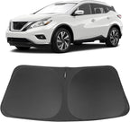 Windshield Sun Shade Custom Fit for 2015-2020 2021 2022 2023 2024 Nissan Murano Accessories Foldable Window Sunshade Sun Blocker Protect Car from Sun Rays & Heat Damage Keep Car Cooler