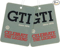 BRISA VW Collection Volkswagen Air Freshener, Room Freshener, Deodorizer for Cars GTI Motif (Energy/Gray/Set of 2)