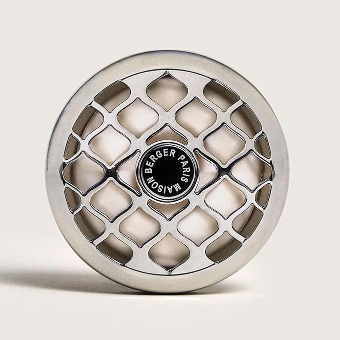 Maison Berger Car Diffuser Set Rosalie Exquisite Sparkle – Refillable Vent Clip with Ceramic Refill, Passive Diffusion, Festive Fresh Scent, Made in France, Luxury Auto Scent - 4-Week Diffusion