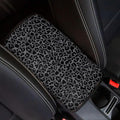 Dreaweet Black Leopard Print Car Center Console Cover Cheetah Print Car Accessories for Women Arm Rest Cover for SUV Sedan Non-Slip Comfortable Car Armrest Cover Pad,Easy to Install