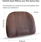 Car Headrest Pillow –Premium Memory Foam Ergonomic Car Pillow for Head Support & Comfort, Soft Washable Cover, Ideal for Long Drives and Travel