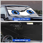 Upgraded Car Windshield Sun Shade Umbrella, Car Shade Front Windshield Sun Shade, Foldable Umbrella for Block UV Rays & Sun Heat Protection, 57"X31"