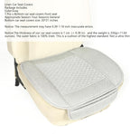 Linen Car Seat Covers,Cooling Bottom Seat Covers for Cars,Universal Car Seat Pad Cushion Breathable,Ventilated Only 1Pc Front Seat