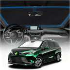KUST Windshield Sun Shade for Toyota Sienna Mini Van Accessories 2021-2025 2026 Window Sunshade Sun Visor Protector Foldable Blocks UV Rays Keep Your Car Cooler