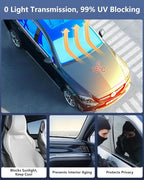 Foldable Windshield Sun Shade Umbrella Reflective Car Window Cover with Bendable Handle, Heat Blocker for SUV, Truck, Sedan Ideal Gifts for Men & Women