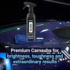 Vonixx Blend Ceramic & Carnauba Spray Wax - Black Edition | Deep Shine for Dark Paints | Superior Automotive Care Solution | Conceals Swirls and Scratches | Car wax Essential | 16.9 fl oz (500 ml)