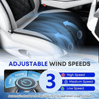 FLORICH Cooling Car Seat Cover, Ventilated Seat Cushion Cooling Car Seat Pad for Summer Driving with 8 Powerful Turbo Fans Universal Fit for Car SUV Truck Van-Dark Grey