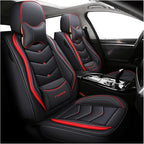 Car Seat Covers Full Set,Automotive seat Covers for Cars,Waterproof Leather seat Covers with Fixed Lumbar Support,Universal Fit for Most Cars,SUV,Trucks and Sedans
