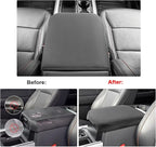 SXCY for 2023 2024 2025 Ford F250 Super Duty Armrest Cover for 2025 Ford F-250 Accessories 2025 Ford F250 Center Console Cover 2025 Ford F250 Middle Console Cover (Thin Cover with Black Line)