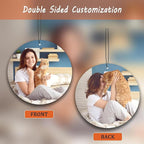 Bulk 10-100Pcs custom air fresheners with Picture Logo, Double-Sided Personalized Car Air Freshener Bulk for Rear View Mirror, Unique Gift for Car Owners