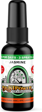 BluntPower (Jasmine, 3 Pack) Concentrated Air Freshener - Premium Oil Based Air Freshener Spray For Home and Car - Long-Lasting Bathroom Spray, Car Freshener, & Odor Eliminator Spray