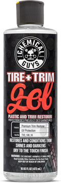 Chemical Guys Tire And Trim Gel For Plastic And Rubber, Restores Faded Tires, Trim, And Bumpers, Enhances Shine And Protection, Safe For Cars, Trucks, SUVs, Motorcycles, RVs & More, 16 Fl Oz