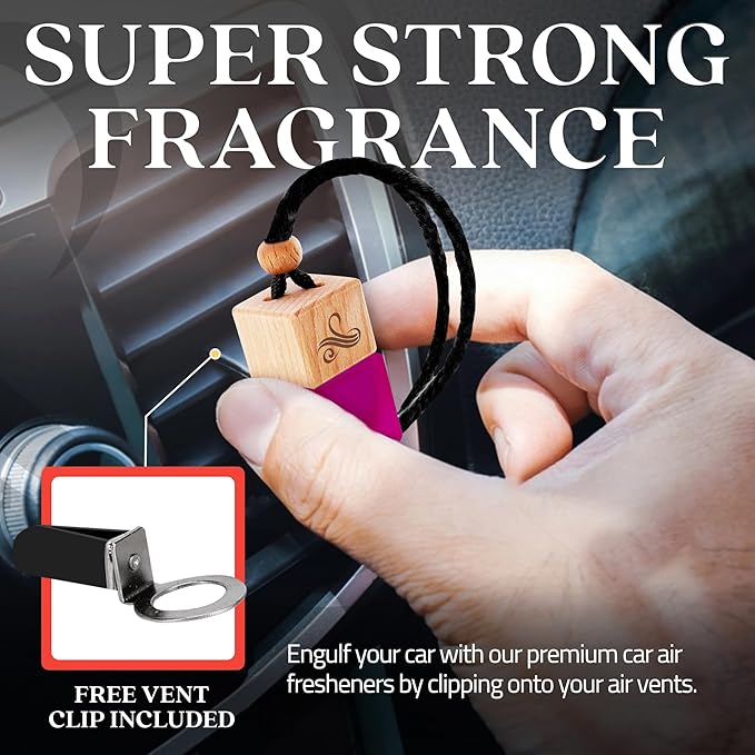Space Car Air Freshener for Women | Perfume Style Freshener with Vent Clip | Strong Air Freshener with Odour Eliminating Technology | Car Fresheners for Women by Perfa