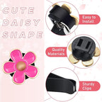 6PCS Daisy Flower Car Air Vent Clips, Cute Flower Shape Auto Air Freshener Outlet Clip, Vehicle Air Conditioning Clip Charm for Women Girls, Interior Decor Car Accessories (Pink)