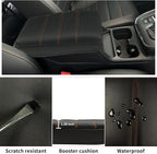 Center Console Cover for 2023 2024 2025 Honda CR-V LX/EX/EXL/Sport/Sport-L/Sport Touring Hybrid, Armrest Lid Cushion Leather Protector Interior Accessories (Black/Extra Thick)