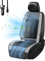 FLORICH Cooling Car Seat Cover, 12V/24V Car Seat Cooling Pad, Ventilated Seat Cushion with 2 Powerful Turbo Fans, 3-Speed Adjustable Cooling Car Seat Covers for Summer Driving Universal Fit for Car