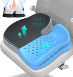Seat Cushions for Office Chairs Wheelchair Cushion for Long Sitting Back Pain，Memory Foam Seat Car Computer Desk Chair Cushion，Coccyx Cushion for Tailbone Pain Relief Cushion Office Chair Black Blue