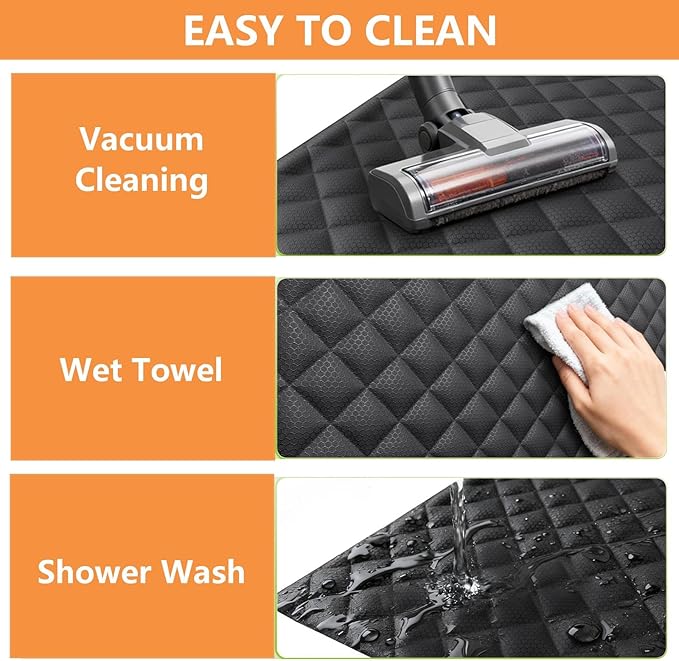 Waterproof Dog Car Seat Cover - Scratchproof Bench Cover for Back Seat, Universal Fit for Cars/Trucks/SUVs, Nonslip Pet Mat with Seat Protection, Machine Washable