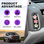 6PCS Car Cherry Blossom Vent Clips Cute Floral Scented Air Freshener Decor Pink Floral Auto Accessories for Women Aesthetic Car Interior Decorations