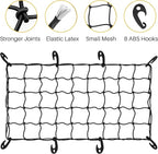 ARKSEN Waterproof Hitch Cargo Carrier Bag with Combination Lock for Truck SUV RV Trailer- Include Net, Heavy Duty Stainless Steel Hitch Tightener, Anti-Rattle Stabilizer, 2 pcs 19.7Ft Straps