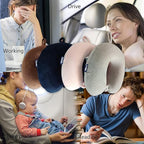Neck Pillows for Sleeping Travel Pink Travel Pillow Comfortable U Shape Memory Foam Pillows Neck and Head Support Portable Travel Neck Pillow Suitable for Planes, Trains, Self-Driving Cars