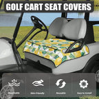 Biyejit Golf Cart Seat Covers with 4 Pockets Golf Cart Seat Towel Blanket Fits 2-Seat Golf Carts, Golf Cart Accessories