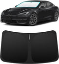 INSAUTO Custom Fit Windshield Sun Shade Accessories for Tesla Model S 2012-2026, Foldable Front Window Sunshade, UV & Heat Reflector, Keeps Interior Cool, Includes Storage Bag