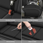AOMSAZTO Seat Covers for Jeep Wrangler JK: 2011 2012 4-Door Leather Car Seat Covers Full Set
