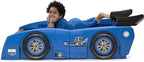 Delta Children Grand Prix Race Car Toddler-to-Twin Bed, Blue
