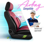 Premium Car Seat Covers Front Seat - Nappa Leather Car Seat Cover for SUV, Cars, Most Pickups, Burgundy, Car Seat Protector, Car Seat Covers Front Seats, Car Seat Protector